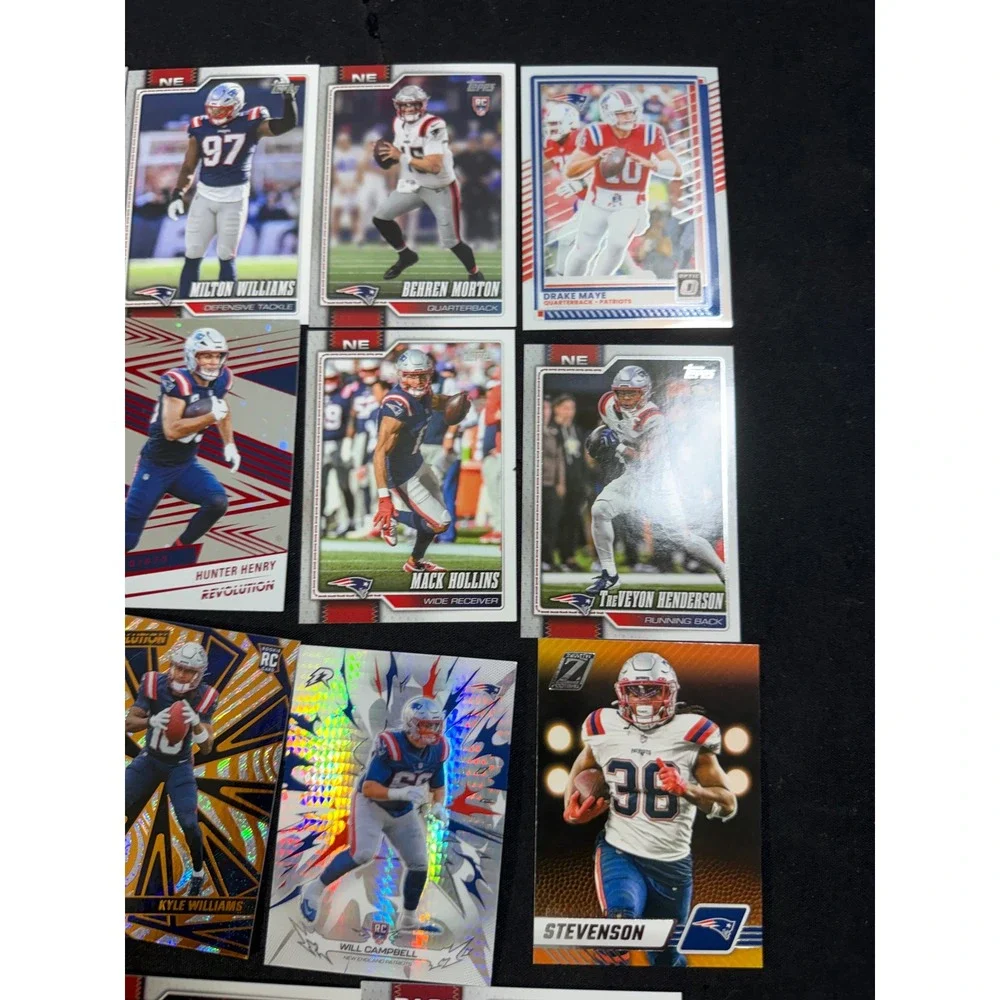 Panini Topps New England Patriots 15 Card Lot Mixed Excellent Drake Maye RC Lot
